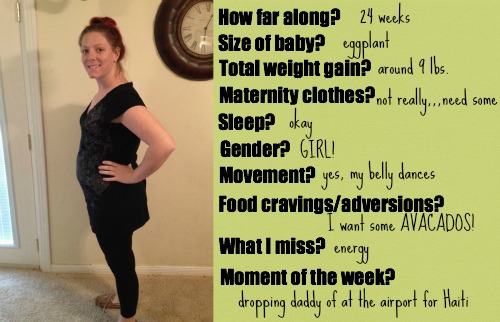24wks baby bump